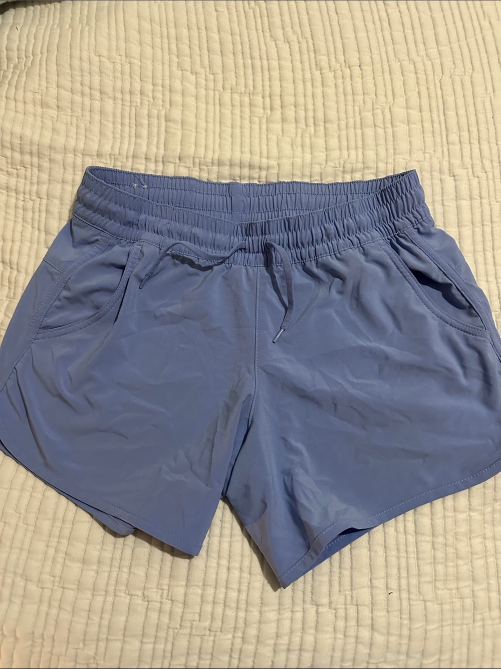 Columbia Women's Light Blue Athletic Drawstring Shorts